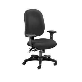 Ofm Multi Function Task Chair   18 22 Seat Height   Black   Black