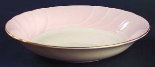 Mikasa Cameo Coupe Soup Bowl, Fine China Dinnerware   Cream W/Swirl Design,Pink