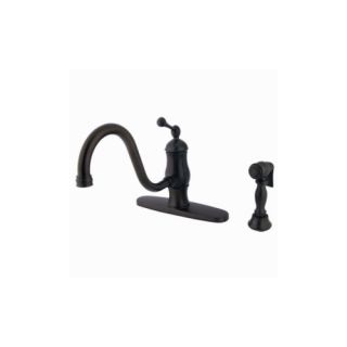 Elements of Design ES1575BLBS New Orleans One Handle Kitchen Faucet With Spray