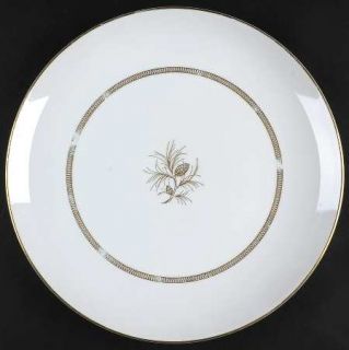 Mikasa Salisbury 12 Chop Plate/Round Platter, Fine China Dinnerware   Gold Band