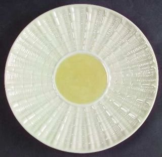 Belleek Pottery (Ireland) Neptune Yellow (Irish) Luncheon Plate, Fine China Dinn