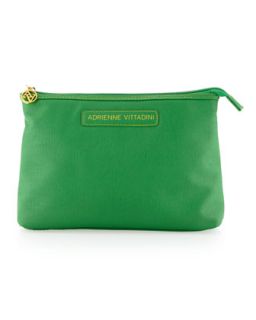 Single Zip Cosmetic Bag, Lime
