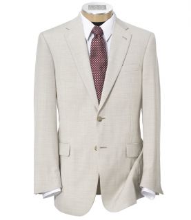 Signature Tropical Weave 2 Button Suit With Pleated Trousers JoS. A. Bank Mens