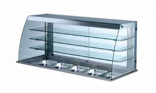 Piper Products Refrigerated Display Case w/ 3 Tiers & (2) 12x20 in Pan Capacity, 208/1V