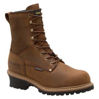Carolina Waterproof, Insulated Steel Toe Logger Boot   8in., Size 8 1/2, Model#