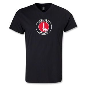 hidden Charlton Athletic V Neck T Shirt (Black)