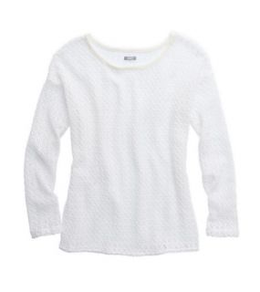 Soft Muslin Aerie Open Knit Crochet Sweater, Womens XXS