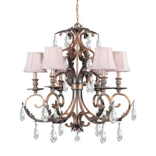 Crystorama Royal Chandelier   30W in. Florentine Bronze & Clear   6906 FB CL MWP