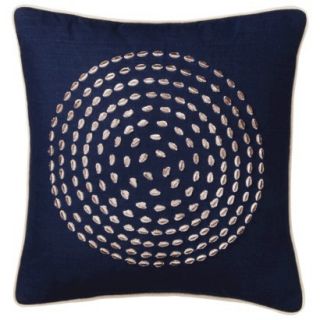 Threshold Circle Icon Toss Pillow   Navy (18x18)