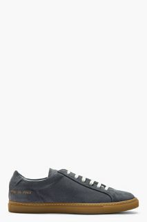 Common Projects Slate Blue Suede Achilles Sneakers