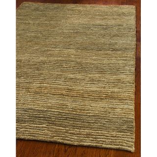 Hand knotted All natural Hayfield Beige Hemp Rug (8 X 10)