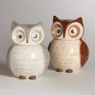 Owl Cookie Jars, Set of 2   World Market