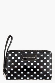 Marc By Marc Jacobs Black Patent Leather Print Mildred Wallet