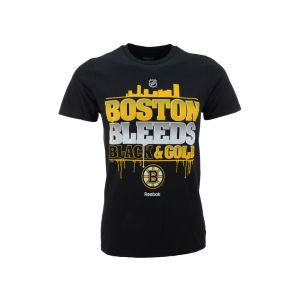 Boston Bruins Reebok NHL Bleed Gold T Shirt