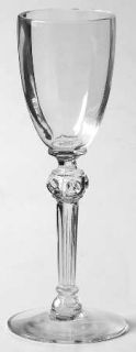 Cambridge 3135 Clear Cordial Glass   Stem #3135, Ribbed Stem, Optic