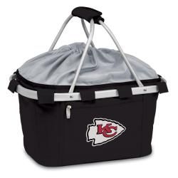 Picnic Time Kansas City Chiefs Black Metro Basket (BlackDimensions 19 inches high x 11 inches wide x 10 inches deepLightweight Waterproof interiorExpandable drawstring topAluminum frameExterior zip closure pocket )