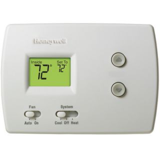 Honeywell TH3110D1008 PRO 3000 NonProgrammable Thermostat Backlit, 1H/1C, Dual Powered
