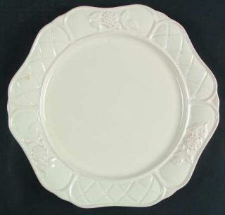 Cuisineware Ivory Dinner Plate, Fine China Dinnerware   Off White, Embossed Flow