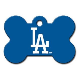 Los Angeles Dodgers MLB Bone Personalized Engraved Pet ID Tag