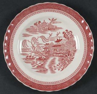 Spode Mandarin Pink (Chelsea,No Trim) Luncheon Plate, Fine China Dinnerware   Pi
