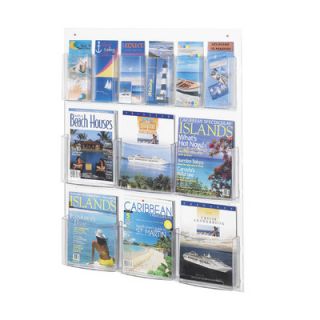 Safco Products Safco Magazine Rack with 6 Pamphlet and 6 Magazine Pockets 5668CL