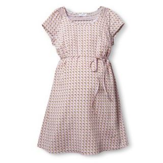 Liz Lange for Target Maternity Short Sleeve Smocked Dress   Pink XS