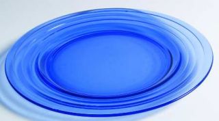 Hazel Atlas Moderntone Cobalt Blue (Transparent) Sandwich Plate   Cobalt Blue, D