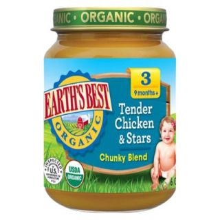 Earths Best Baby Food Jar   Tender Chicken & Stars 6oz (12 Pack)