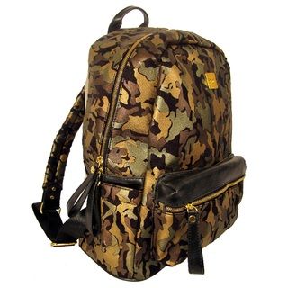 Garin Camo Print Microsuede Backpack (CamouflageDimensions 12 inches wide x 6.5 inches deep x 16 inches highWeight 1.5 poundsAll measurements are approximate and may vary by size  )
