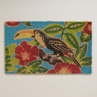 Toucan Floral Doormat   World Market