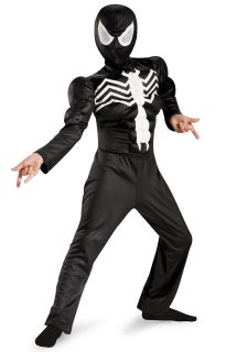 Ultimate Black Suited Spider Man Muscle Child Costume