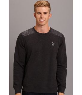 PUMA Croc Skin Crew Sweater Mens Long Sleeve Pullover (Gray)