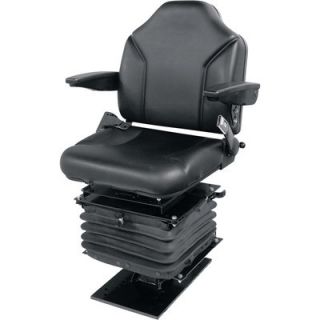 Wise Air Suspension Backhoe Seat Assembly   Black, Model# WM1685
