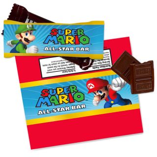 Super Mario Party Small Candy Bar Wrappers