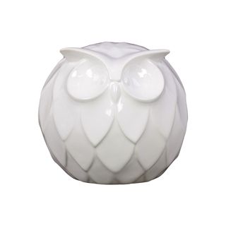 Ceramic Owl Decoration (WhiteSize 6.8 inches x 6.7 inches x 6.2 inchesFor decorative purposes onlyDoes not hold water 6.8 inches x 6.7 inches x 6.2 inchesFor decorative purposes onlyDoes not hold water CeramicColor WhiteSize 6.8 inches x 6.7 inches x 6