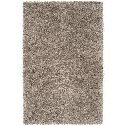 Hand woven Gray Ambler New Zealand Wool Shag Rug (8 X 10)