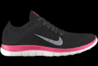 Nike Free 4.0 Flyknit iD Custom (Wide) Mens Running Shoes   Pink