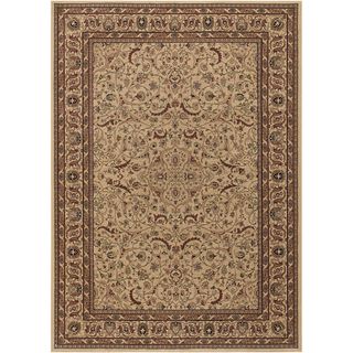 Anatolia Medallion Ispaghan/ Cream Area Rug (23 X 33) (CreamSecondary colors Beige, deep khaki and rustPattern FloralTip We recommend the use of a non skid pad to keep the rug in place on smooth surfaces.All rug sizes are approximate. Due to the differ