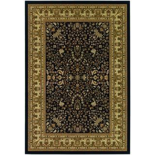 Izmir Floral Mashhad/ Black Area Rug (311 X 53) (BlackSecondary colors Gold, Green, Grey, Ivory & RedPattern FloralTip We recommend the use of a non skid pad to keep the rug in place on smooth surfaces.All rug sizes are approximate. Due to the differen