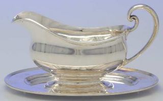 Tiffany Hamilton Sterling Gravy Boat and Underplate   Sterling,1938,Hollowware