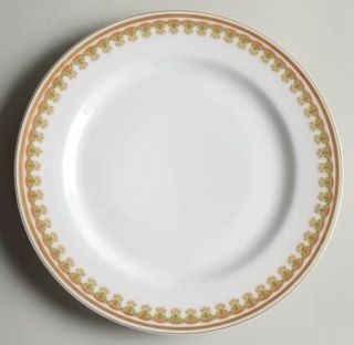Haviland Schleiger 575 Luncheon Plate, Fine China Dinnerware   H&Co,Green Leaves