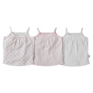 Burts Bees Baby Infant Toddler Girls 3 pack Camisole   Blossom 2T