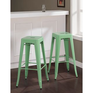 Tabouret Hint Of Mint 30 inch Bar Stools (set Of 2)