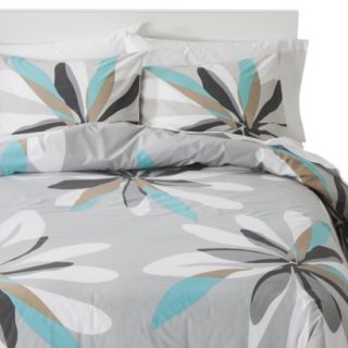Room Essentials Floral Comforter Set   Aqua (Full/Queen)