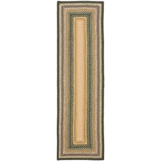Hand woven Country Living Reversible Blue Braided Rug (23 X 14)