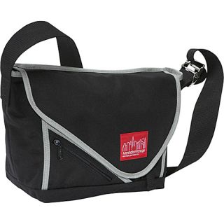 Flat Iron Messenger (SM) Black and Silver   Manhattan Portage