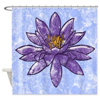  Purple Water Lily Shower Curtain  Use code FREECART at Checkout