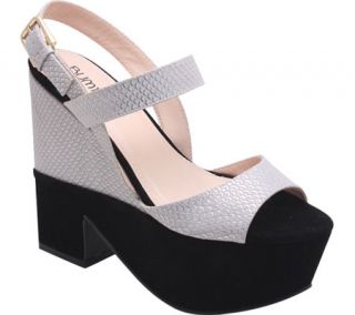Womens L & C Lorde 01   Silver Two Tone Shoes