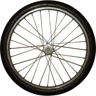 Marathon Tires Flat Free Tire on Spoked Ball Bearing Wheel   24in. x 2in.