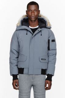 Canada Goose Grey Down And Fur Chilliwack Bomber